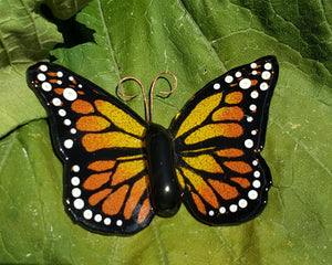 Glass Butterfly #1 - Yellow/Orange, Small