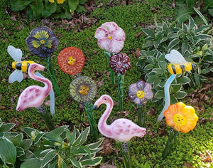 Garden Stake: Flamingo