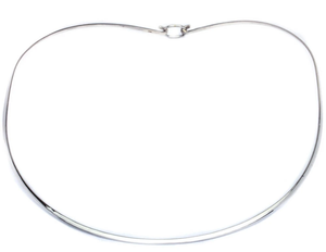 3MM Collar Choker, 0.925 Sterling Silver, with or without clasp